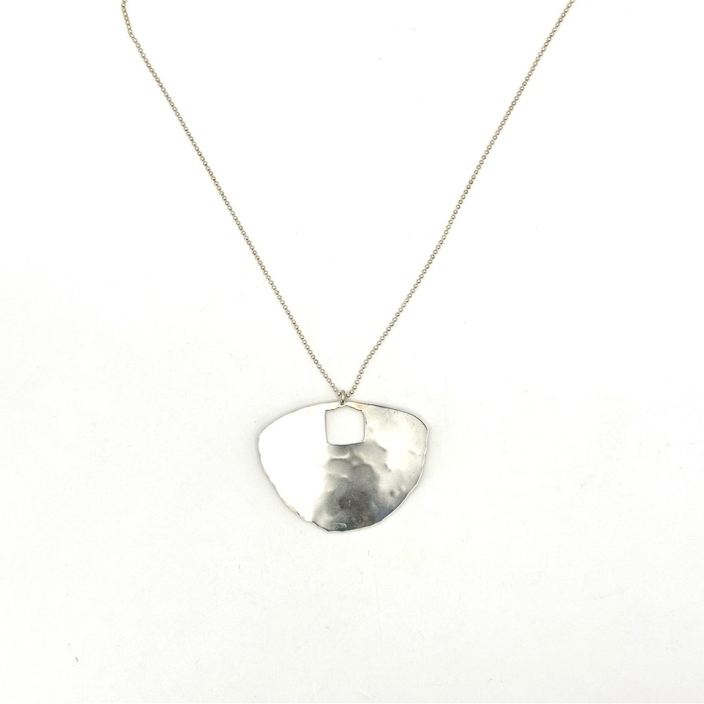 Silpada Retired N2727 Sterling Silver “Big Dreamer” Hammered Pendant Necklace - Picture 6 of 8